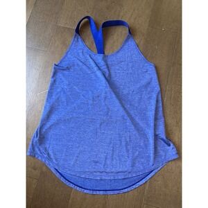 Nike DRI-FIT RacerBack Tank Top Just Do It Tank Top Shirt Purple Cutout Loose